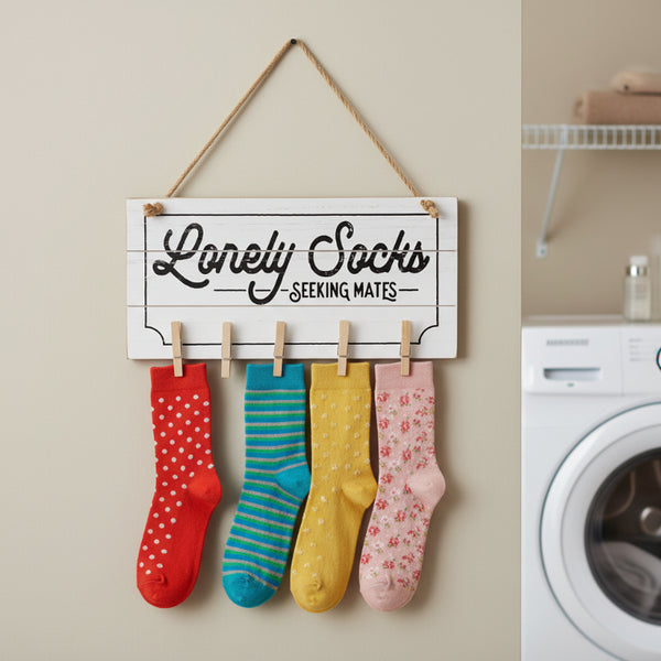 lonely socks seeking mates sign