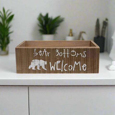 Bear Bottoms Welcome Bathroom Box