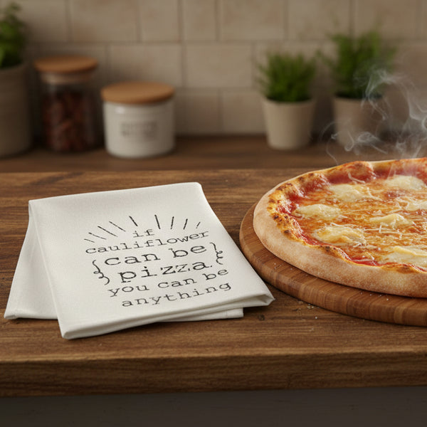 if cauliflower can be pizza dish towel