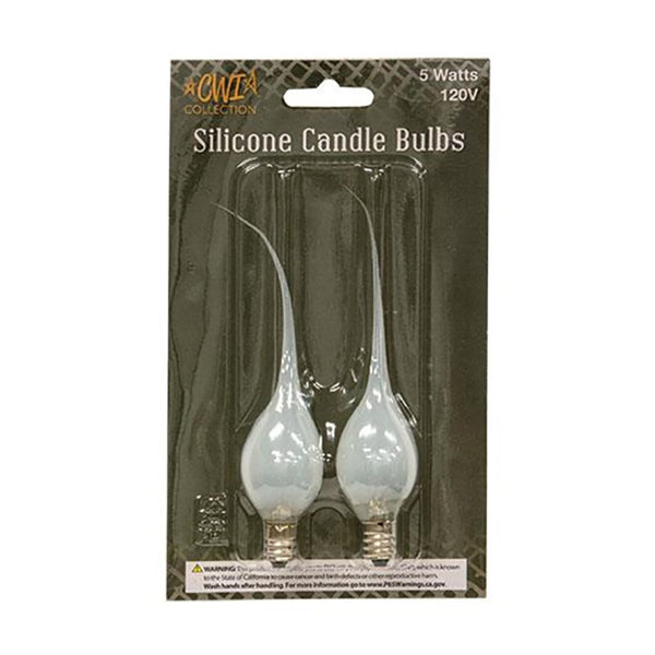 2 pk clear silicone bulbs 5 watt