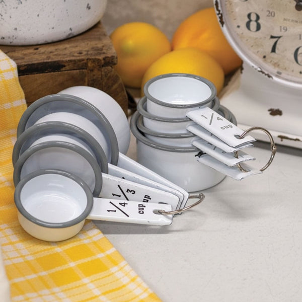 baked enamel measuring cup set