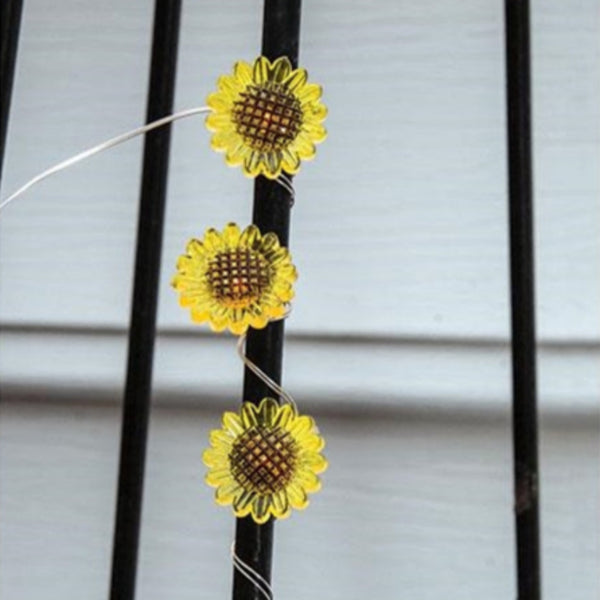 led sunflower string lights with timer