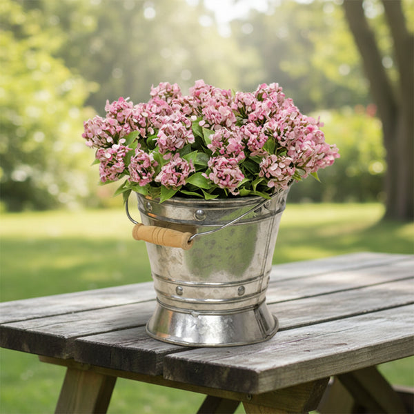 natural tin mini pail