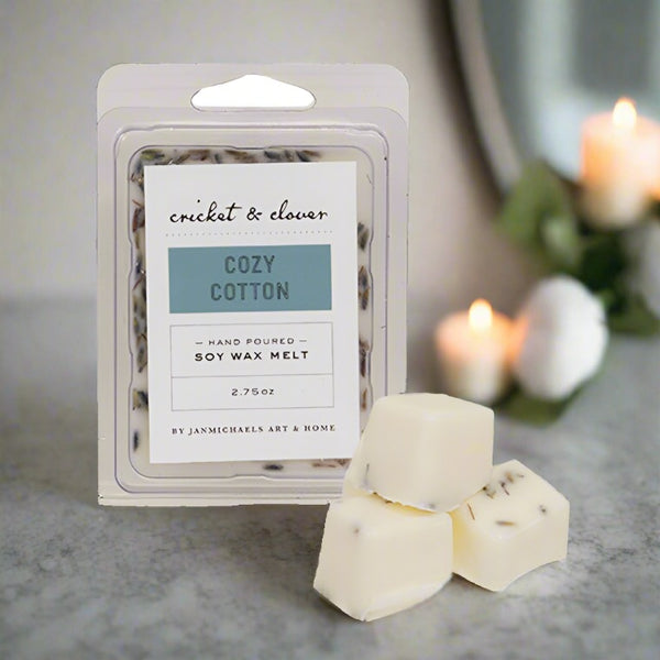 cozy cotton scented wax melts