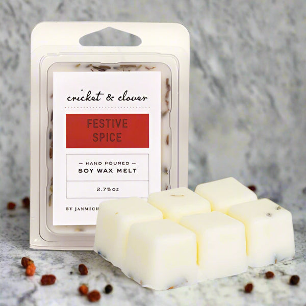 festive spice scented soy wax melts