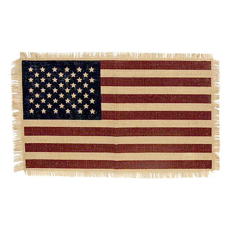 woven american flag placemats