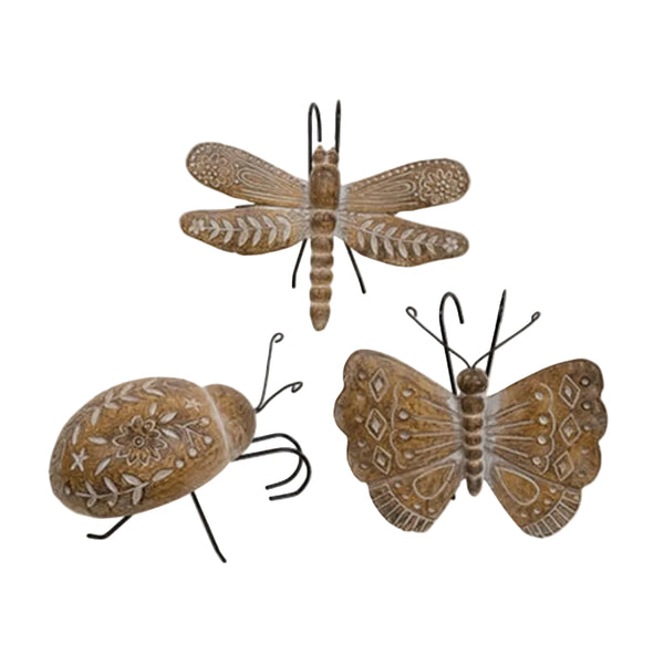 distressed embossed resin bug plant huggers