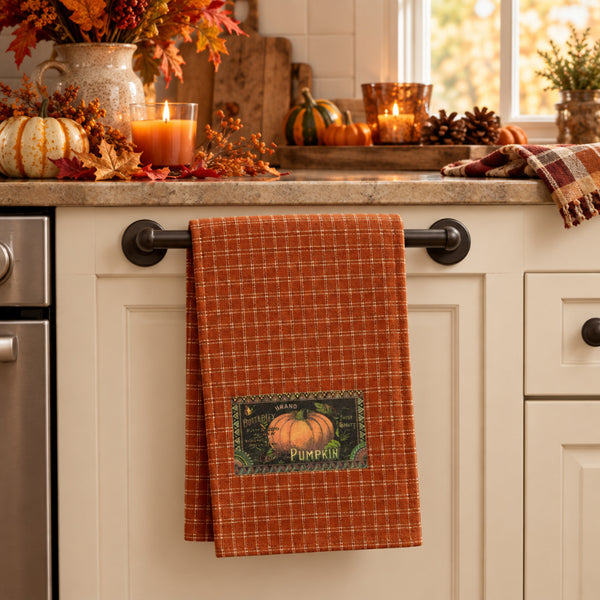 butterfly brand pumpkin kitchen dish towel