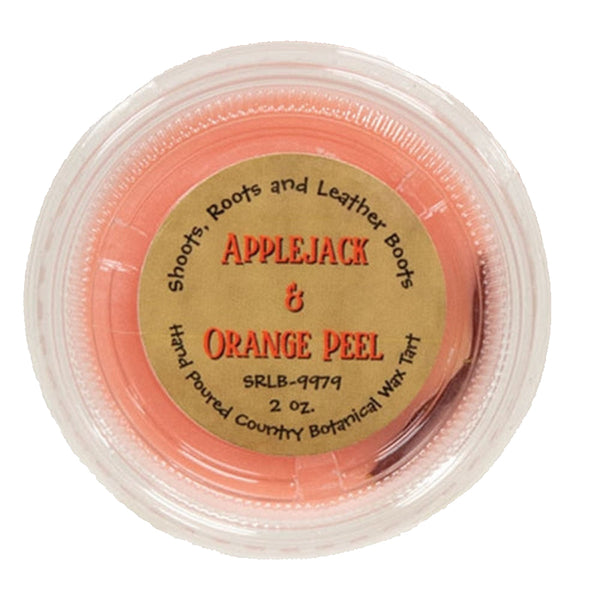 applejack and orange peel botanical wax tart