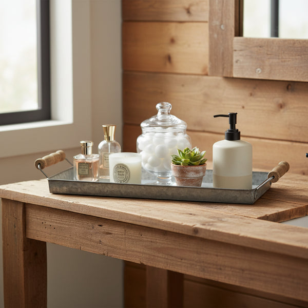 galvanized metal tray