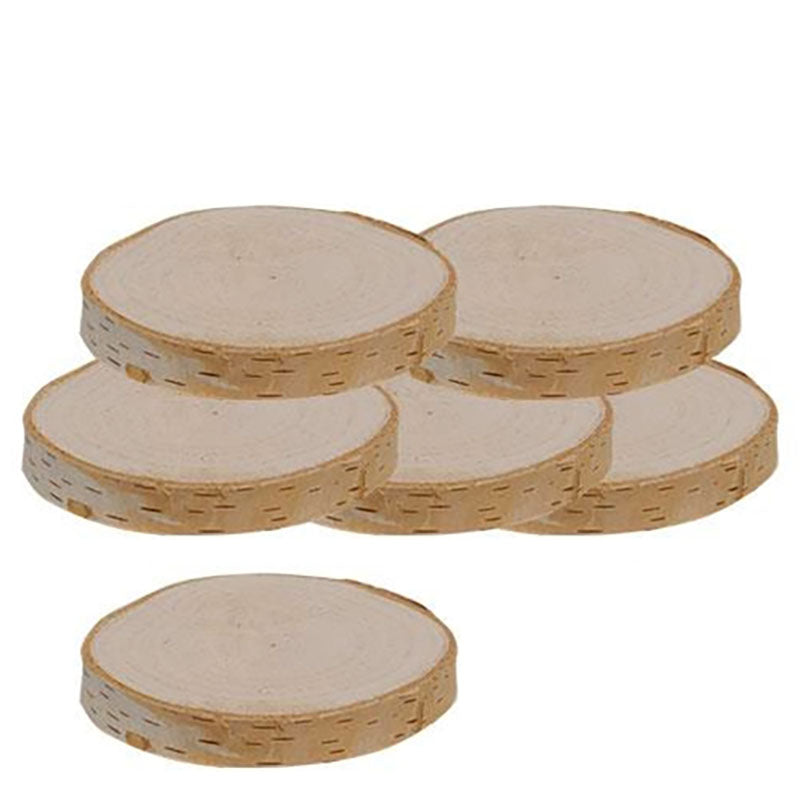 natural birch wooden coasters