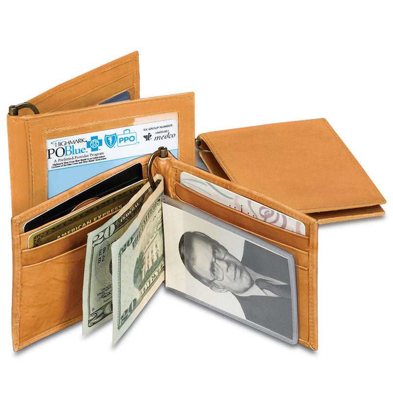 Watermeter Leather Money Clip and Card Holder