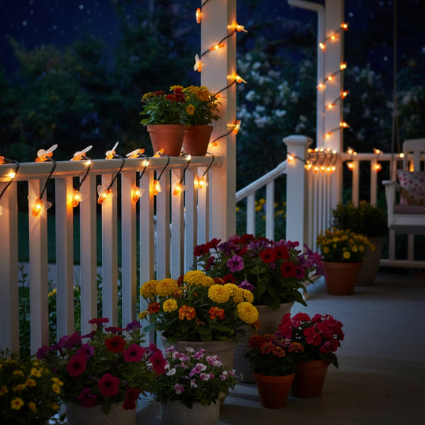 led bee shaped string lights