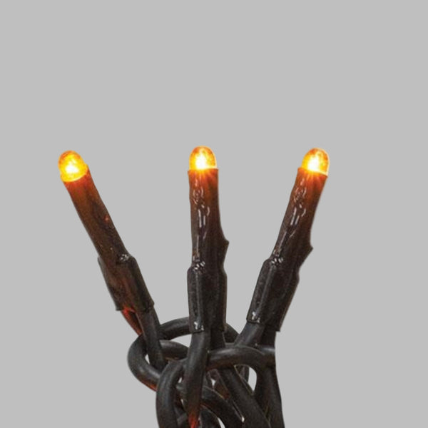 teeny orange strings lights 50 ct