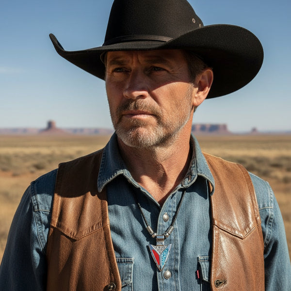 turquoise and coral arrowhead necklace