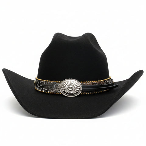 Brown Feather Concho Hat Band (Copy)