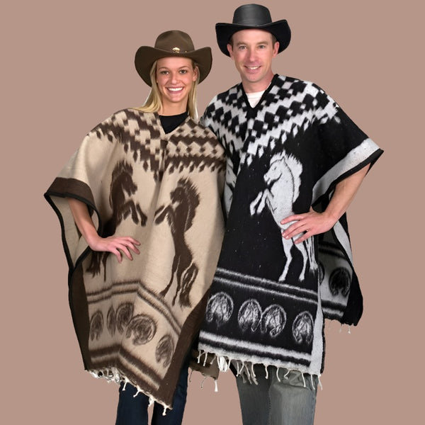 horse blanket western poncho