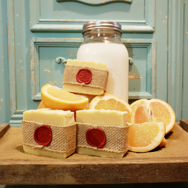goaty grapefruit milk bath soap