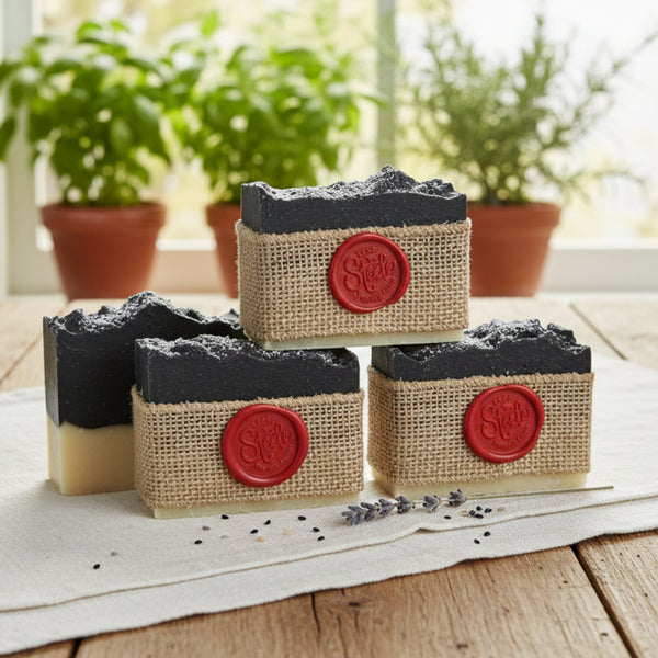 magnesium coal goat milk bath soap