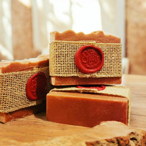 red dirt goat milk bath soap