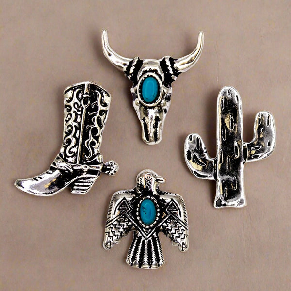 assorted western tack pin set