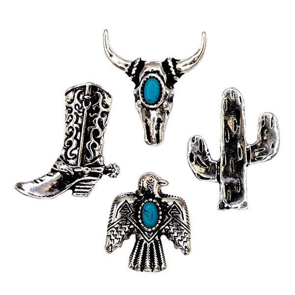 assorted western tack pin set