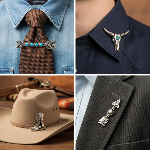 assorted southwestern tack pin set