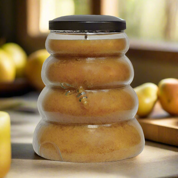honey pear cider beehive jar candle 14 oz