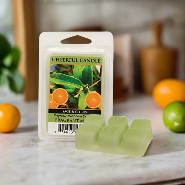 sage and citrus scented wax melts