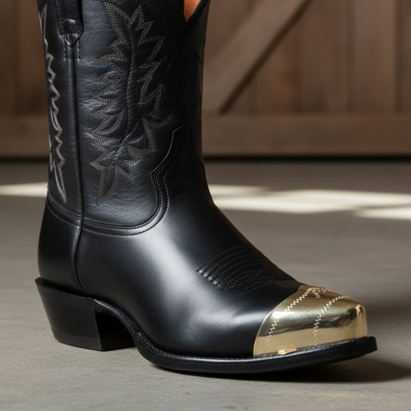 Pointed Brass Zig Zag Boot Toe Tips WX-17 Buffalo Trader Online