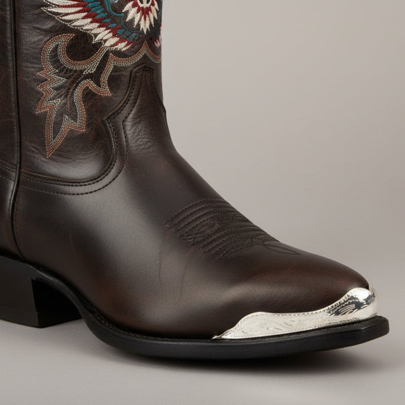 Boot Tips Silver Plated J Cowboy Boot Toe Tips WX-33 | Buffalo Trader Online