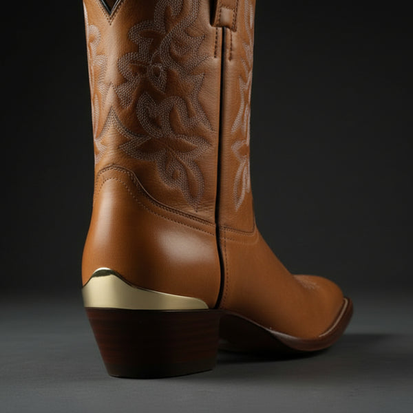 smooth brass heel guards