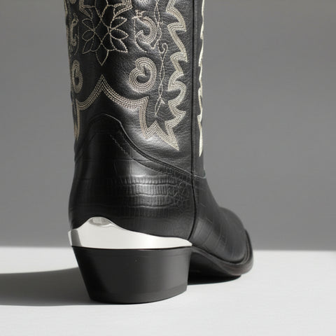 Smooth Silver Boot Heel Guards