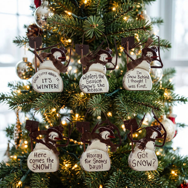 sno butts snowman ornaments
