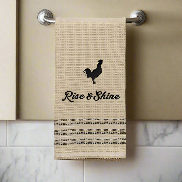 rise and shine kitchen dish towel