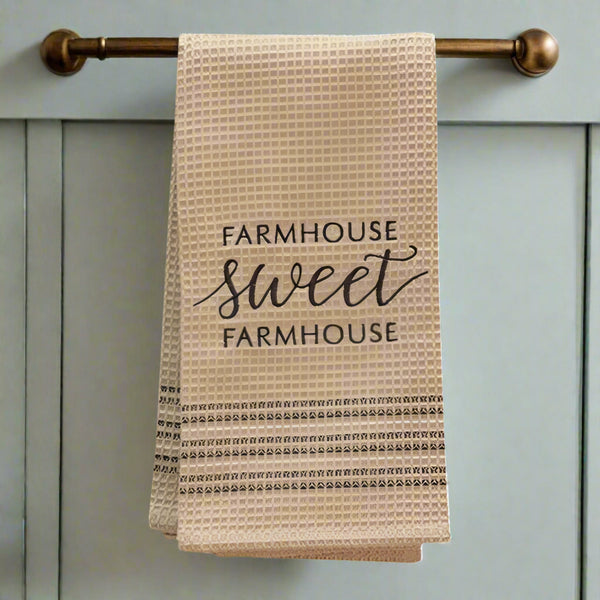 sweet farmhouse kitchen tea towel