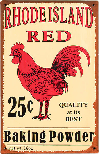 vintage country rooster tin signs