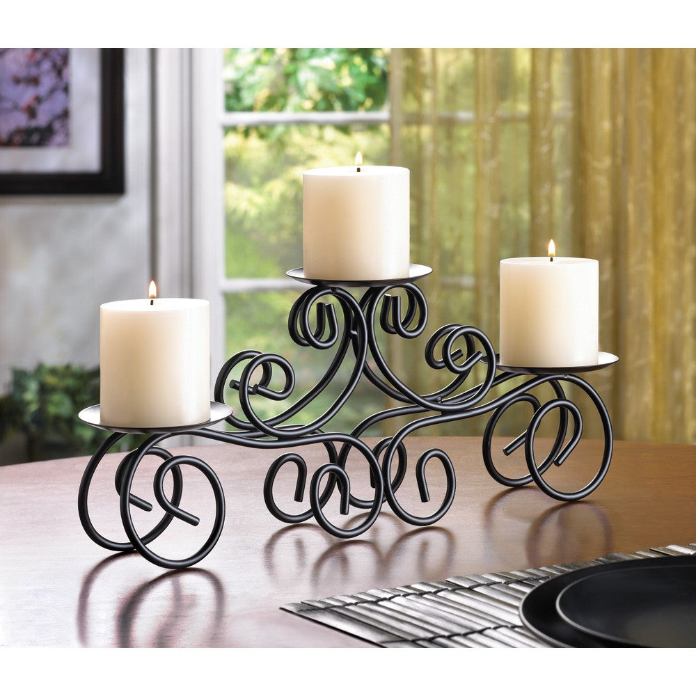 wrought iron candle centerpiece