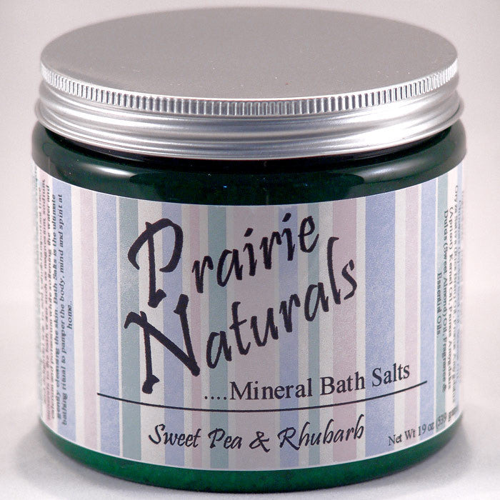 prairie soap co sweet pea rhubarb spa mineral bath salts