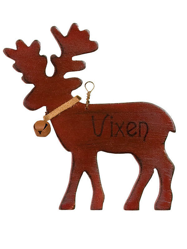 wooden reindeer christmas ornaments