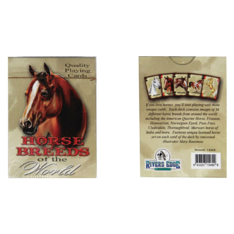 horse breeds of the world playing cards