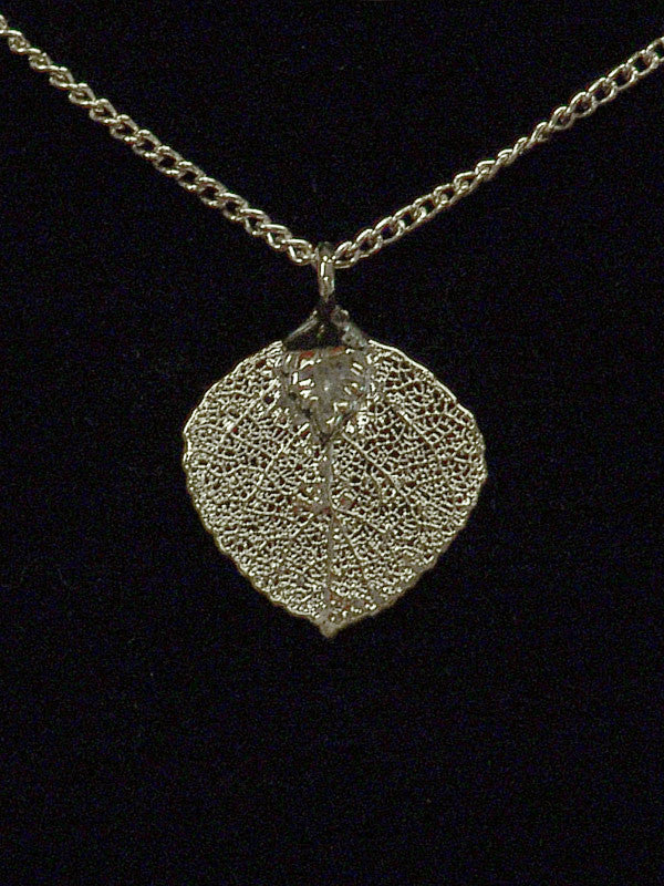 aspen gold leaf necklace