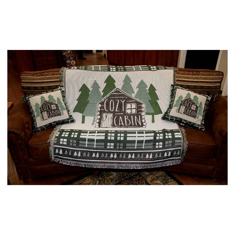 Log Cabin Tapestry Pillows