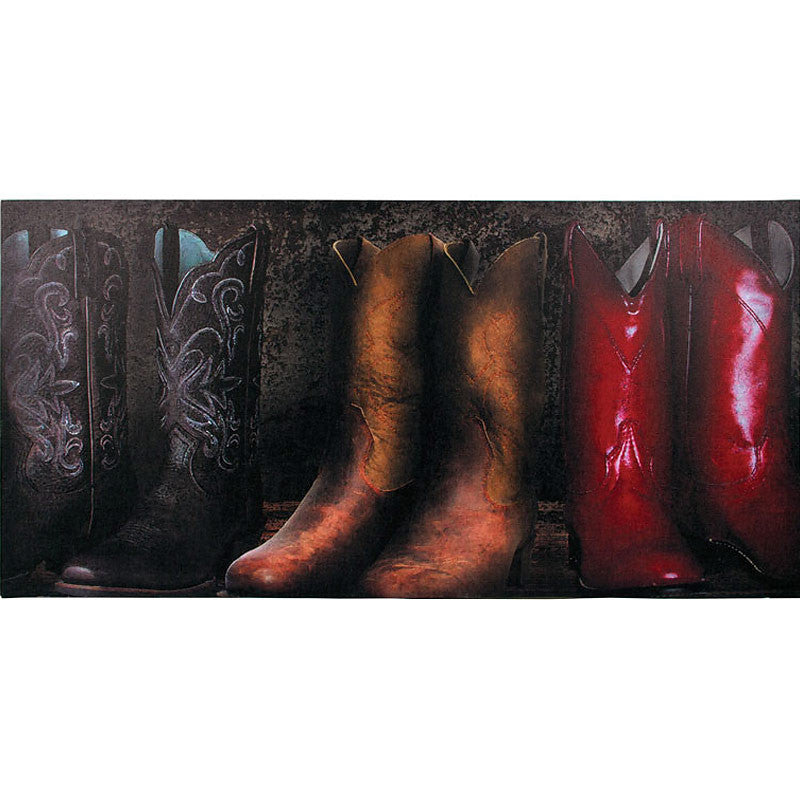 small cowboy boots canvas print