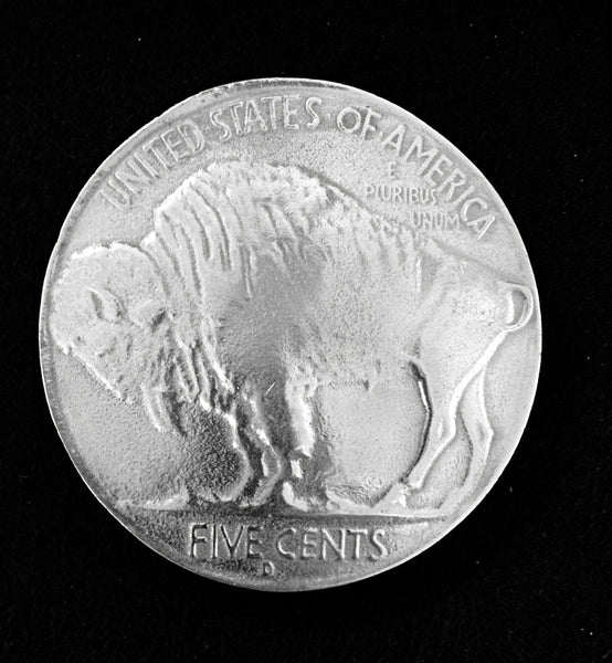 mens or ladies buffalo nickel coin belt buckle