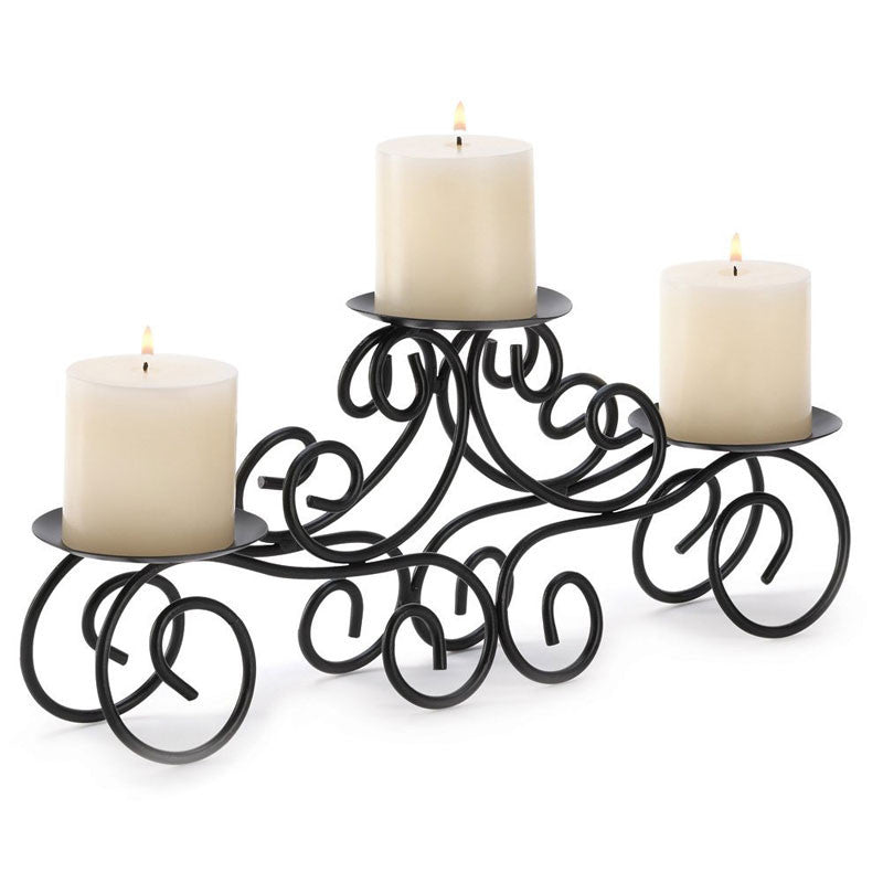 wrought iron candle centerpiece