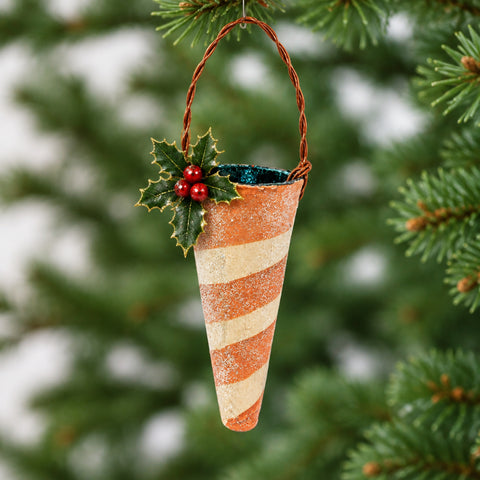 Americana Sugar Cone Christmas Ornaments