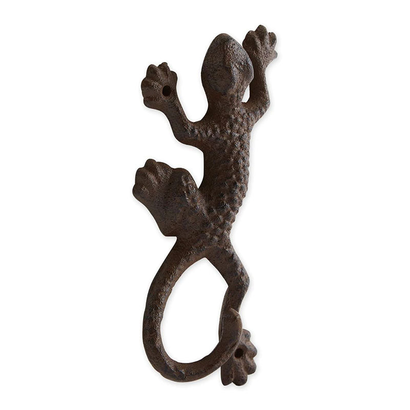 cast iron gecko wall hooks