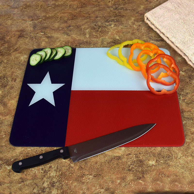 texas flag cutting board