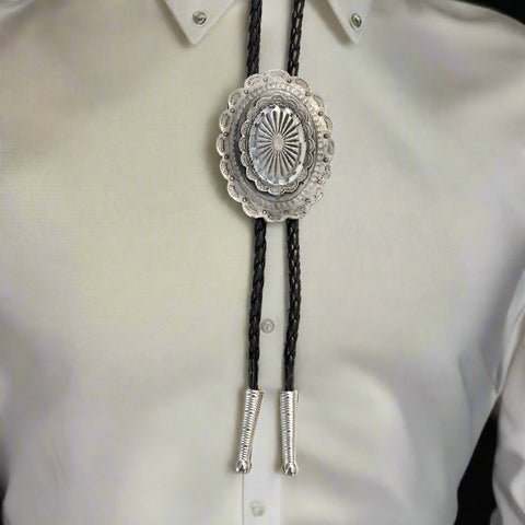 Pewter Concho Bolo Tie